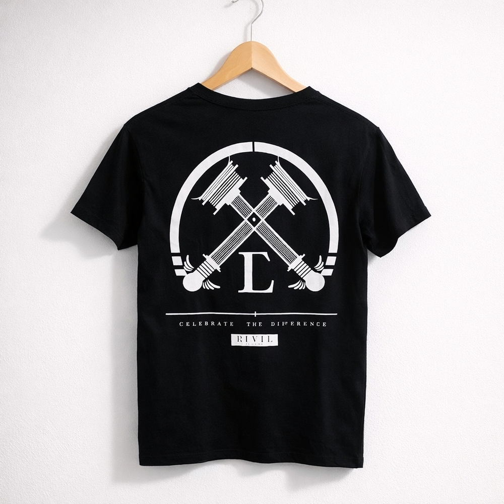Civil Regime Black Graphic Tee Shirt Size Small Streetwear Cotton